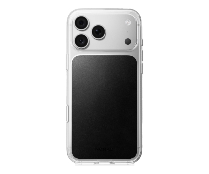 Etui do telefonów Nomad Clear Leather Case do iPhone 18 Pro / 17 Pro MagSafe (black)